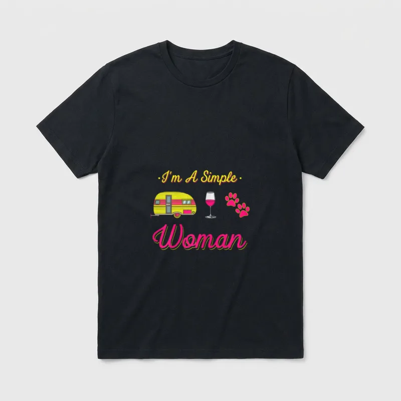 Ich bin eine einfache Lustige Hundesprüche T-Shirt – Klassisches T-Shirt in Schwarz