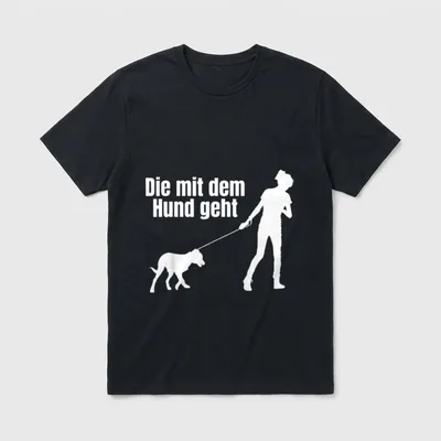 Hunde Besitzerin T-Shirt – Klassisches T-Shirt in Schwarz