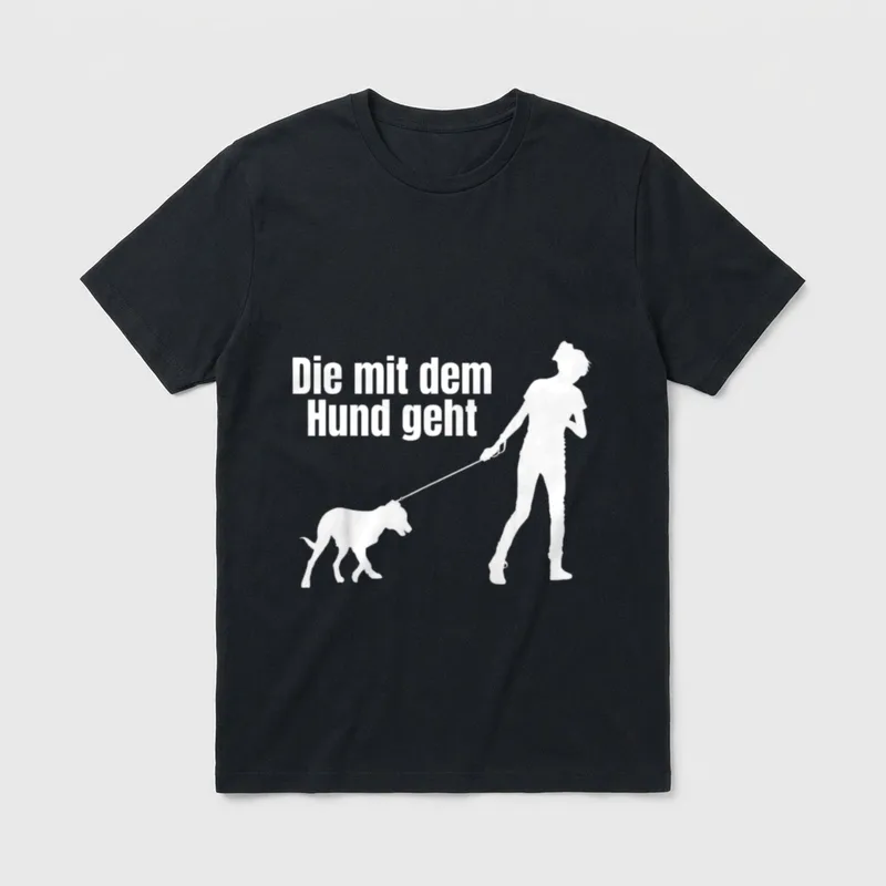 Hunde Besitzerin T-Shirt – Klassisches T-Shirt in Schwarz