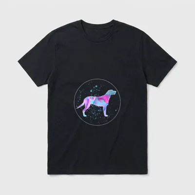 Irischer Wolfshund T-Shirt 1211 – Klassisches T-Shirt in Schwarz
