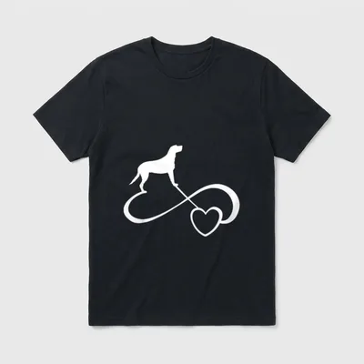 Irischer Wolfshund T-Shirt 1212 – Klassisches T-Shirt in Schwarz