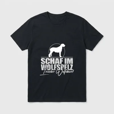 Irischer Wolfshund Hunde Hund T-Shirt – Klassisches T-Shirt in Schwarz