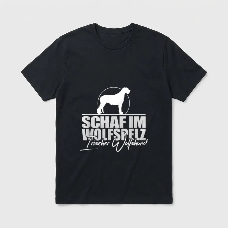 Irischer Wolfshund Hunde Hund T-Shirt – Klassisches T-Shirt in Schwarz