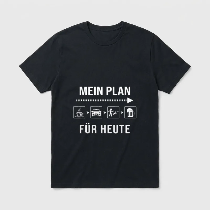 Lustig Fun Spruch Mein T-Shirt – Klassisches T-Shirt in Schwarz