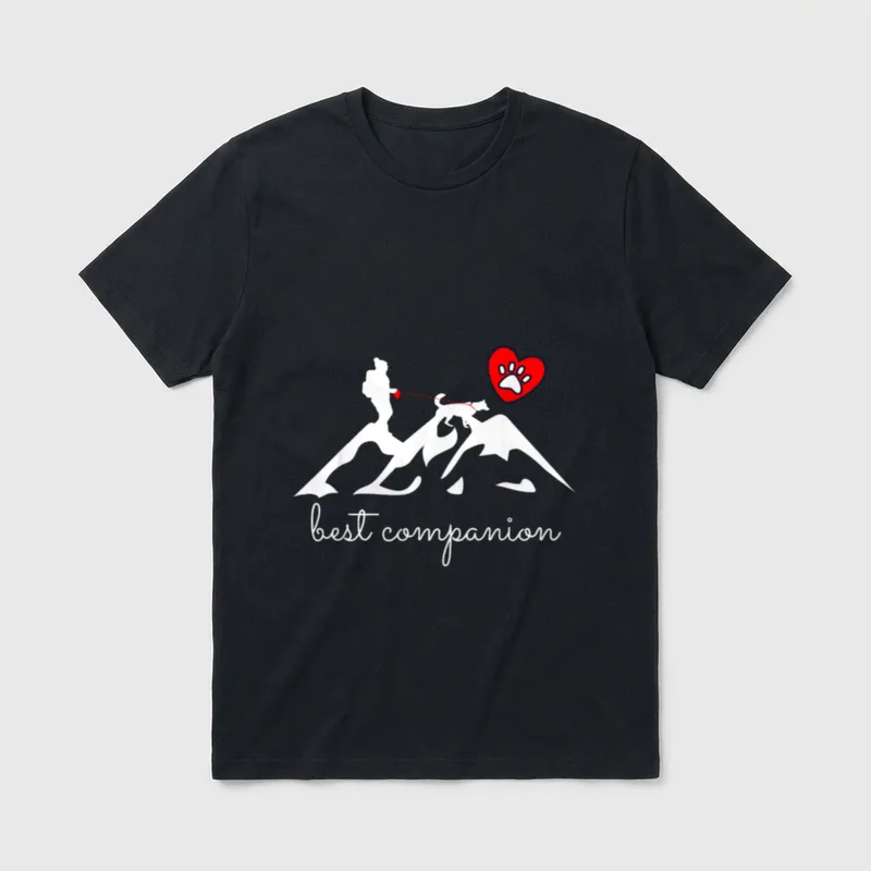Bester Begleiter Wandern T-Shirt – Klassisches T-Shirt in Schwarz