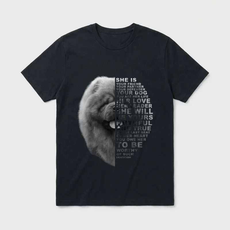 She Is Your Friend Lustige Hundesprüche T-Shirt – Klassisches T-Shirt in Schwarz