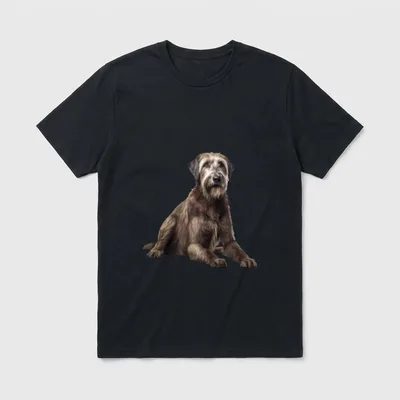 Irischer Wolfshund T-Shirt 1228 – Klassisches T-Shirt in Schwarz