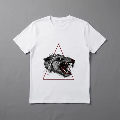 Wolf Fenrir Nordische Mythologie T-Shirt – Klassisches T-Shirt in Schwarz