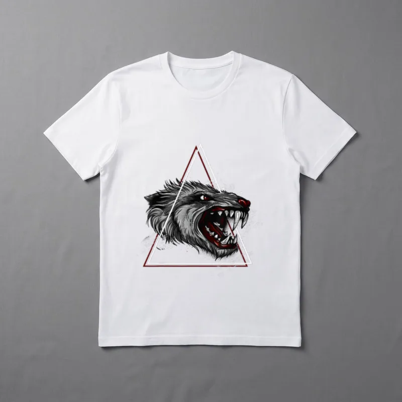 Wolf Fenrir Nordische Mythologie T-Shirt – Klassisches T-Shirt in Schwarz