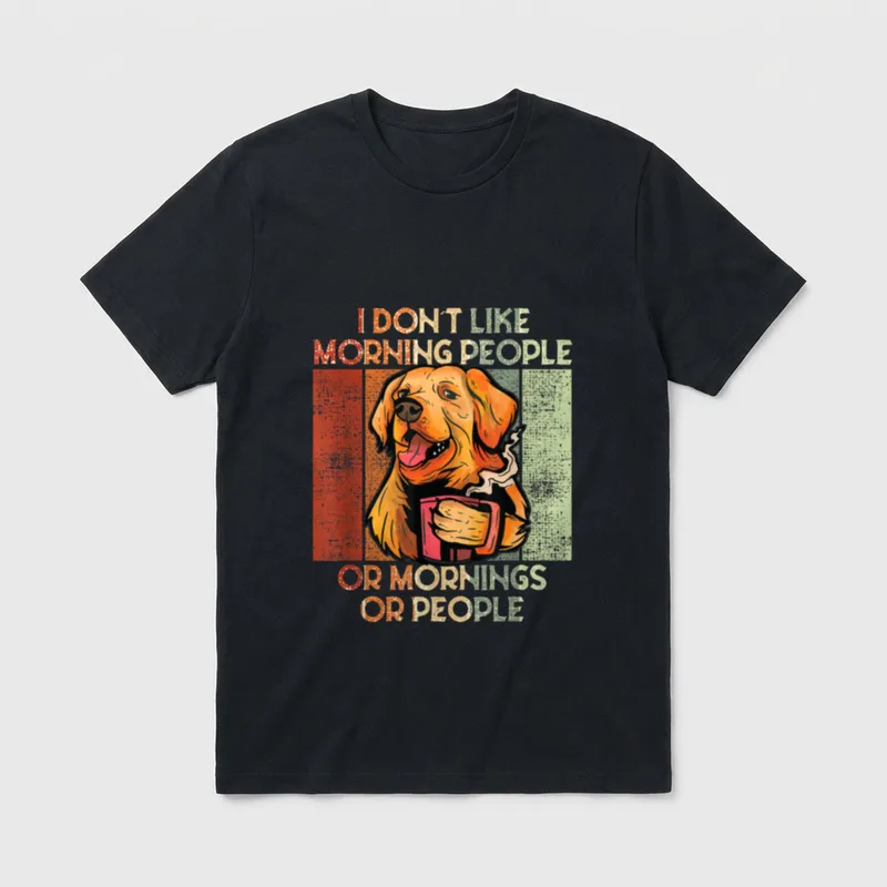 I Hate Morning People T-Shirt – Klassisches T-Shirt in Schwarz