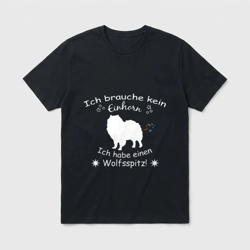 Wolfspitz Keeshond Hund T-Shirt – Klassisches T-Shirt in Schwarz