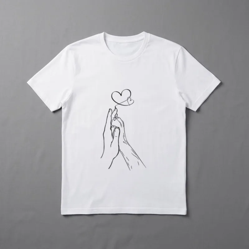 Hundepfote Menschliche Hand T-Shirt – Klassisches T-Shirt in Schwarz