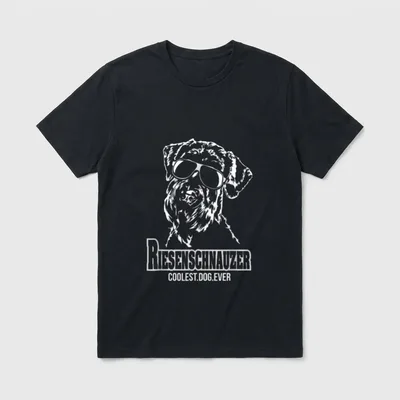 Riesenschnauzer coolest dog Hund T-Shirt – Klassisches T-Shirt in Schwarz