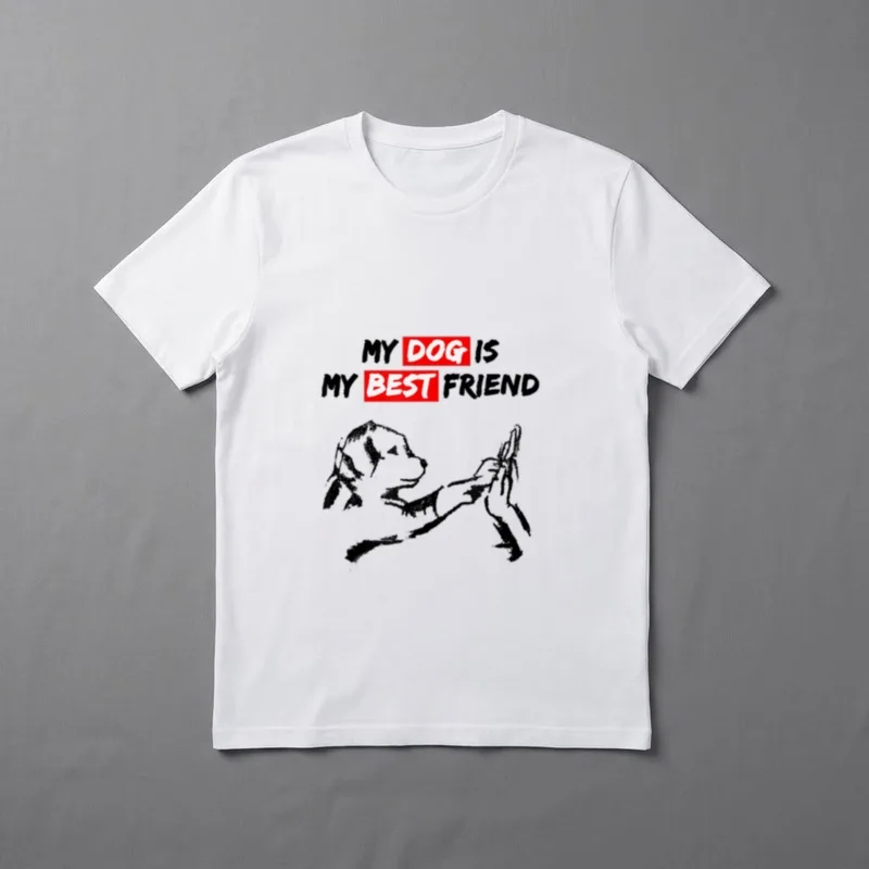 Hundemotiv Lustige Hundesprüche T-Shirt – Klassisches T-Shirt in Schwarz