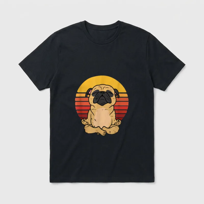 Hunde Yoga Lustiger Hund Lustige Hundesprüche T-Shirt – Klassisches T-Shirt in Schwarz