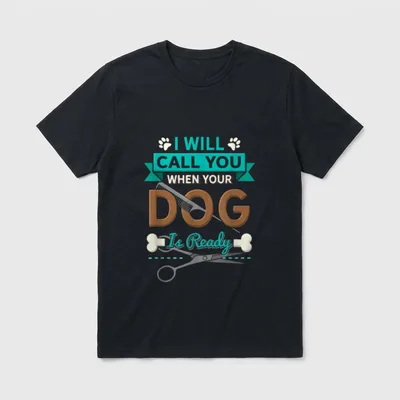 Ich rufe dich T-Shirt – Klassisches T-Shirt in Schwarz