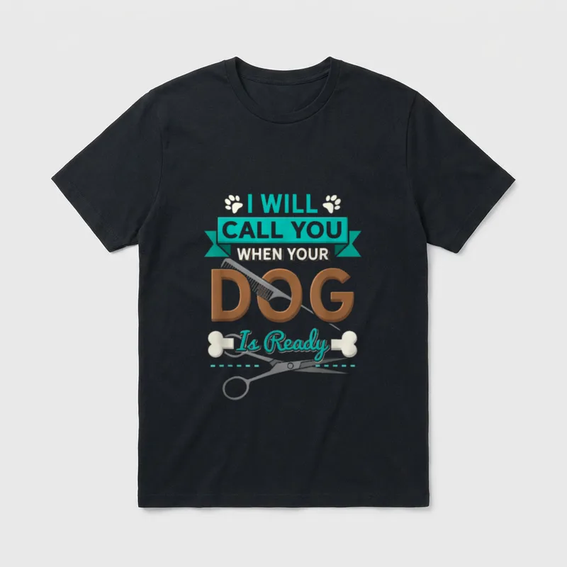 Ich rufe dich T-Shirt – Klassisches T-Shirt in Schwarz