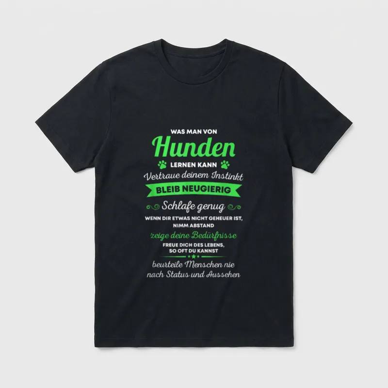 Hundebesitzer Was Man T-Shirt – Klassisches T-Shirt in Schwarz