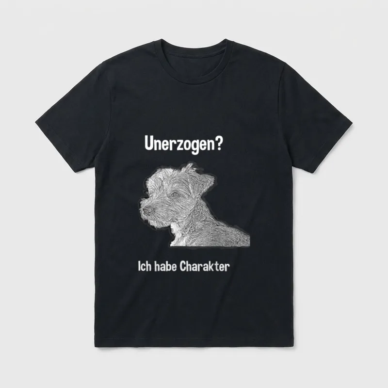 Motiv für Hundeliebhaber Ich T-Shirt – Klassisches T-Shirt in Schwarz