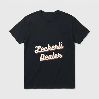 Lustiger LECKERLI DEALER Spruch T-Shirt – Klassisches T-Shirt in Schwarz