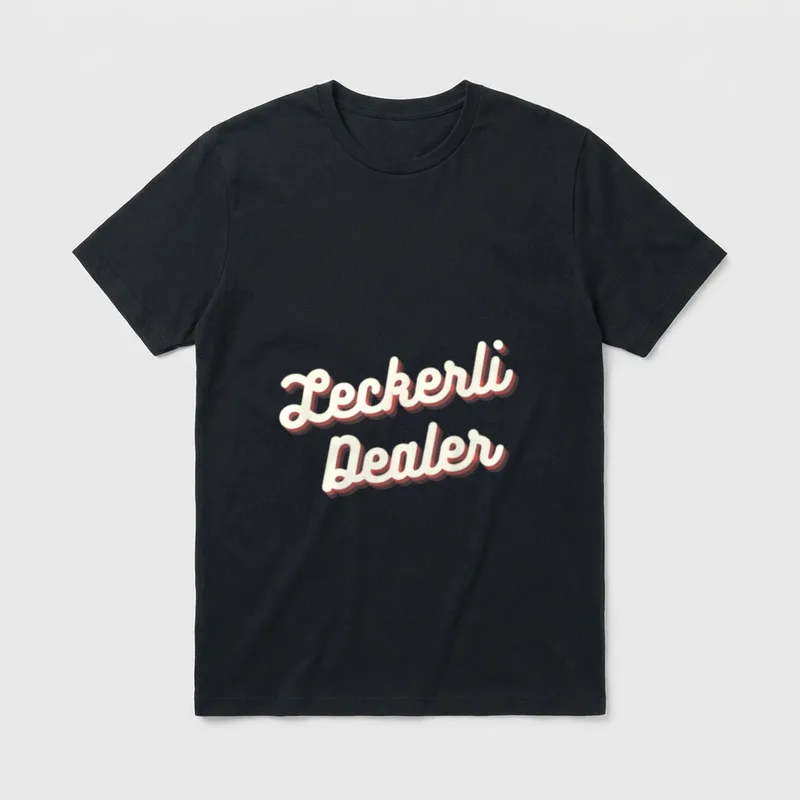 Lustiger LECKERLI DEALER Spruch T-Shirt – Klassisches T-Shirt in Schwarz