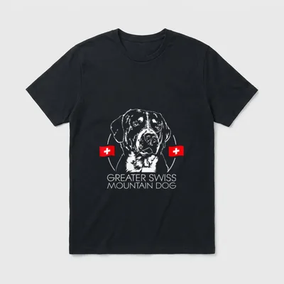 Greater Swiss Mountain Dog T-Shirt – Klassisches T-Shirt in Schwarz