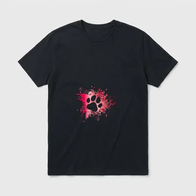 Hundepfoten-Motiv für Hundeliebhaber T-Shirt – Klassisches T-Shirt in Schwarz