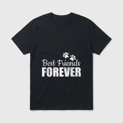 Best Friends Forever Freund T-Shirt – Klassisches T-Shirt in Schwarz