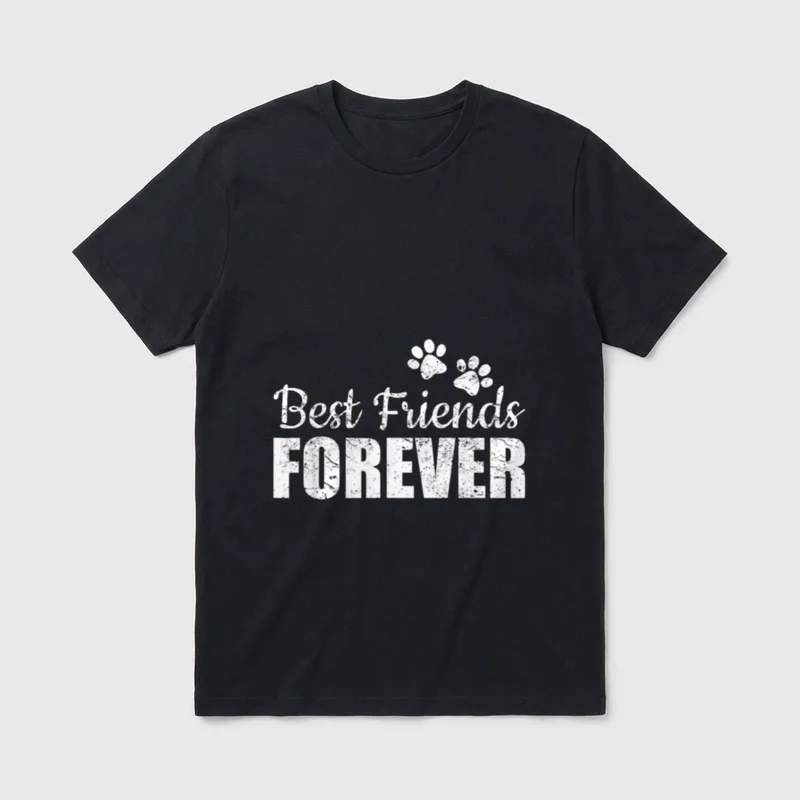 Best Friends Forever Freund T-Shirt – Klassisches T-Shirt in Schwarz