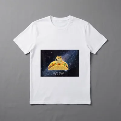 Taco Shibe WOW Shiba T-Shirt – Klassisches T-Shirt in Schwarz