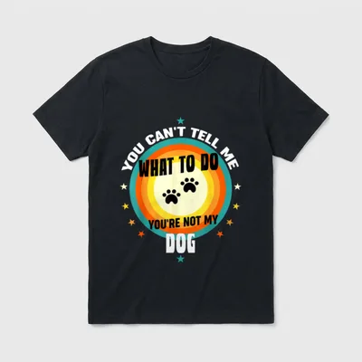 Du kannst mir nicht T-Shirt – Klassisches T-Shirt in Schwarz