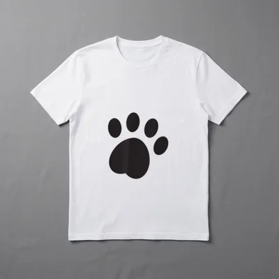 Pfoten Abdruck für Hundebesitzer T-Shirt – Klassisches T-Shirt in Schwarz