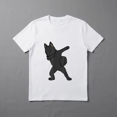 Dabbing Schipperke Dab Dance T-Shirt – Klassisches T-Shirt in Schwarz