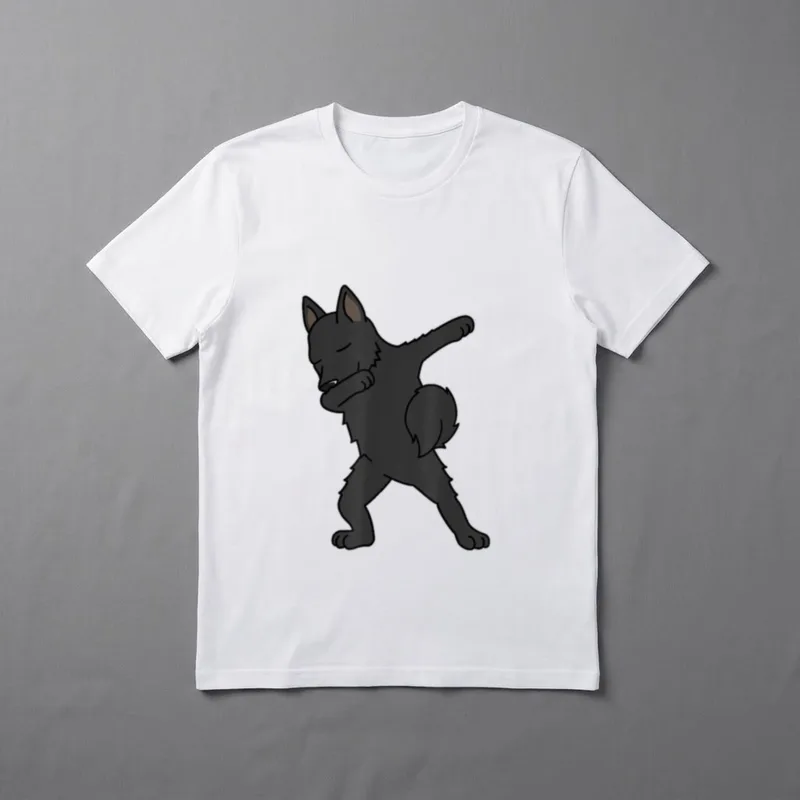 Dabbing Schipperke Dab Dance T-Shirt – Klassisches T-Shirt in Schwarz