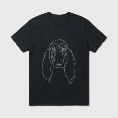 Dogbaset Artesien Normand T-Shirt – Klassisches T-Shirt in Schwarz