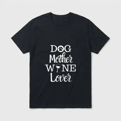 Hunde Mutter Fun T-Shirt – Klassisches T-Shirt in Schwarz