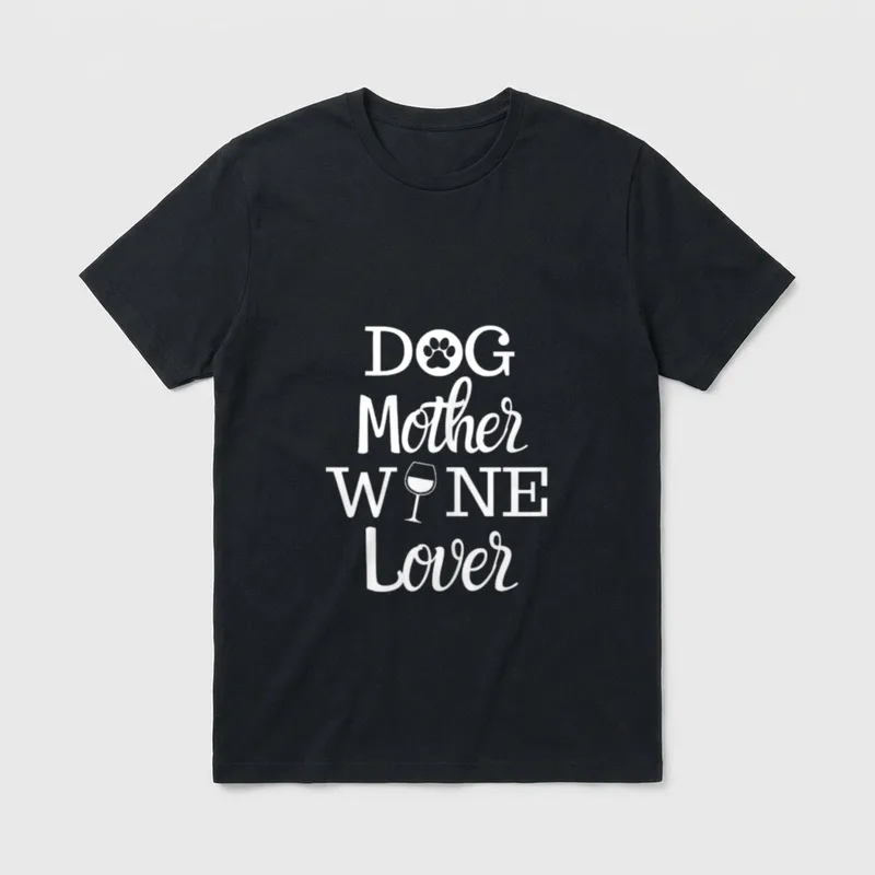 Hunde Mutter Fun T-Shirt – Klassisches T-Shirt in Schwarz