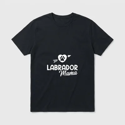 Labrador Mama T Hund Mama Liebe T-Shirt – Klassisches T-Shirt in Schwarz
