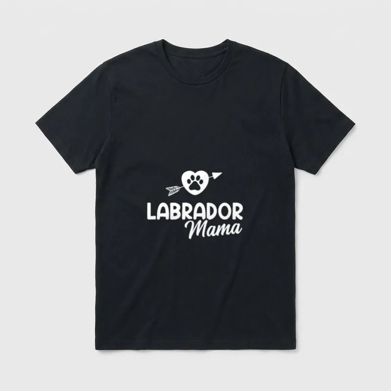 Labrador Mama T Hund Mama Liebe T-Shirt – Klassisches T-Shirt in Schwarz
