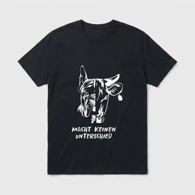 Hund Kuh Unterschied Vegan T-Shirt – Klassisches T-Shirt in Schwarz