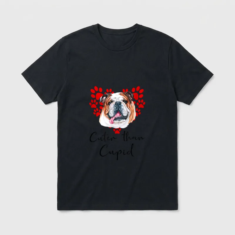 Englische Bullgogge Cuter Than T-Shirt – Klassisches T-Shirt in Schwarz