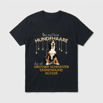 Das sind keine Hundehaare T-Shirt 1375 – Klassisches T-Shirt in Schwarz