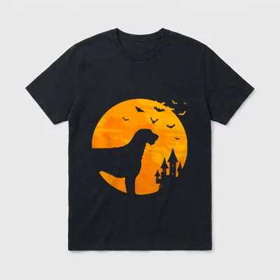 Irischer Wolfshund Scary Halloween T-Shirt – Klassisches T-Shirt in Schwarz