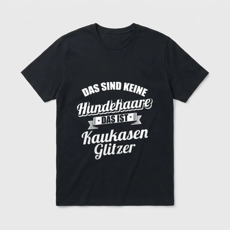 Das Sind Keine Hundehaare T-Shirt 1378 – Klassisches T-Shirt in Schwarz