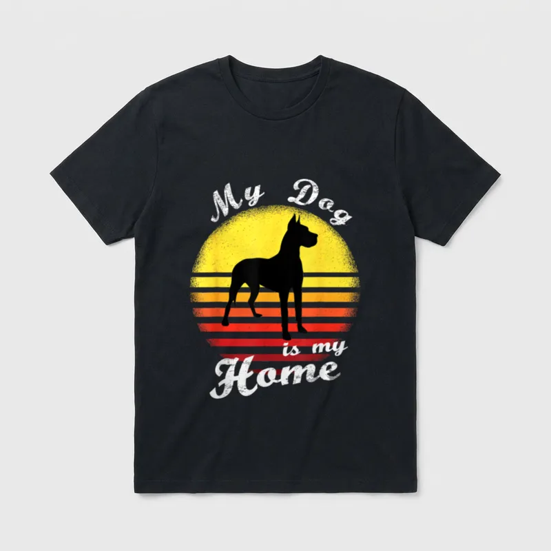 Deutsche Dogge für Hundehalter T-Shirt – Klassisches T-Shirt in Schwarz
