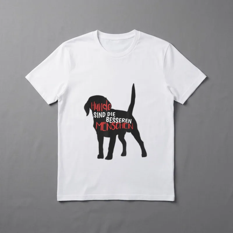 Hunde Sind Die Besseren Menschen T-Shirt – Klassisches T-Shirt in Schwarz