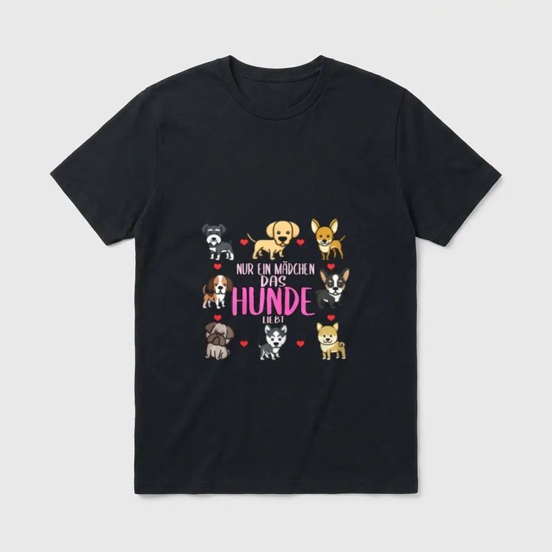 Hund Nur ein Mädchen T-Shirt – Klassisches T-Shirt in Schwarz