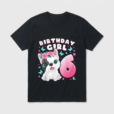 6. Geburtstag Mädchen 6 T-Shirt – Klassisches T-Shirt in Schwarz