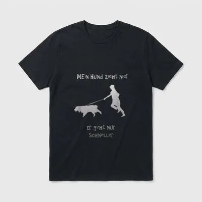 Hund Dog Hundeliebe Lustig T-Shirt – Klassisches T-Shirt in Schwarz