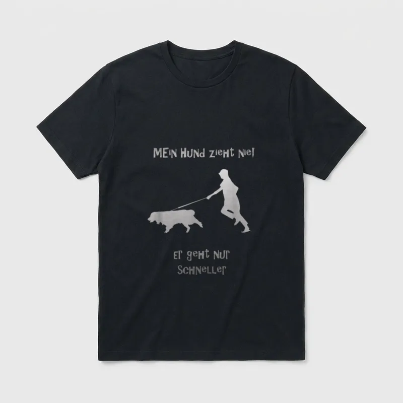 Hund Dog Hundeliebe Lustig T-Shirt – Klassisches T-Shirt in Schwarz